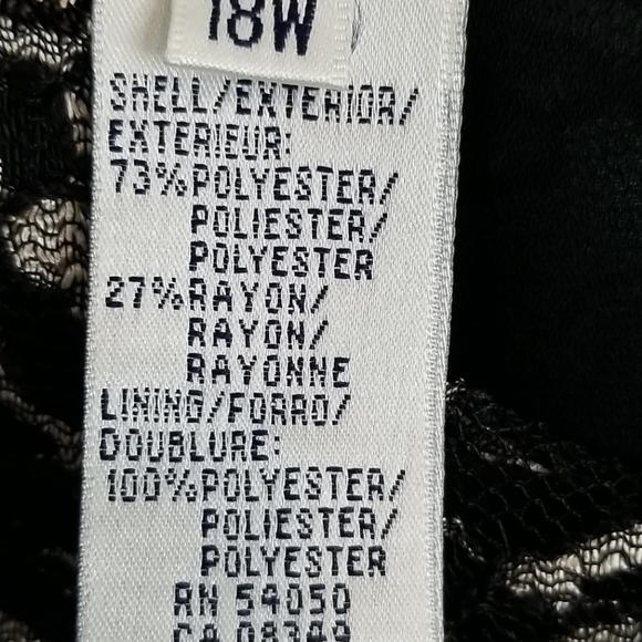 RENA ROWAN Silver & Black Cocktail Elegant Cami Tank Top Evening 18W - Picture 9 of 10